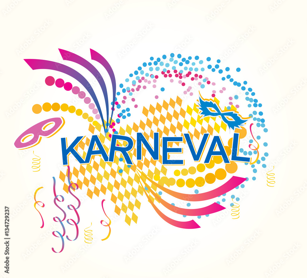 Naklejka premium German Karneval vector background.