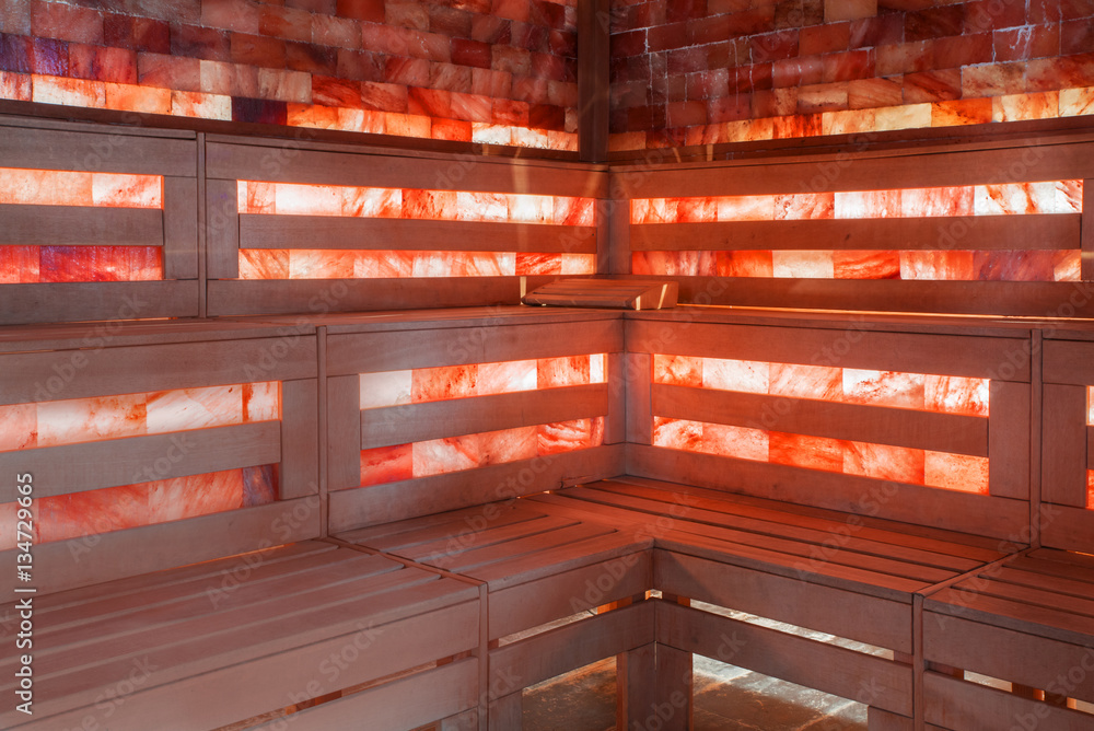 Pink salt room