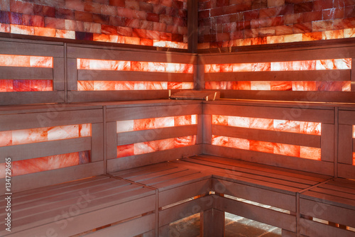 Obraz na płótnie Pink salt room w salonie