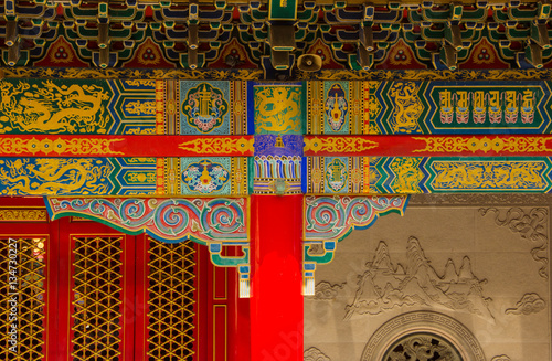 beautiful pattern of Chinese temple