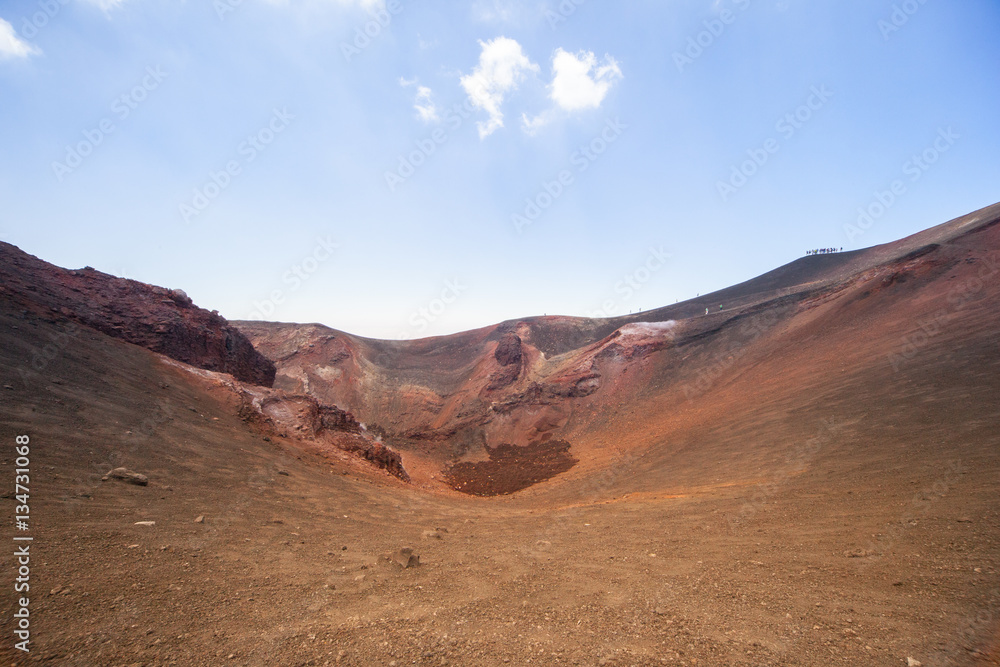 Cratere secondario sul vulcano Etna