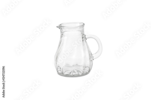 glass jug isolated on white background