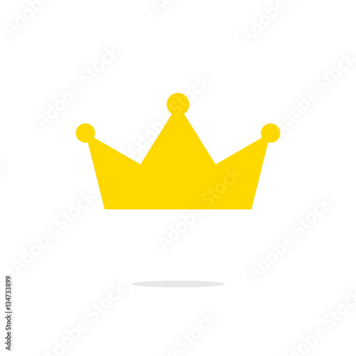 Crown icon vector isolated
