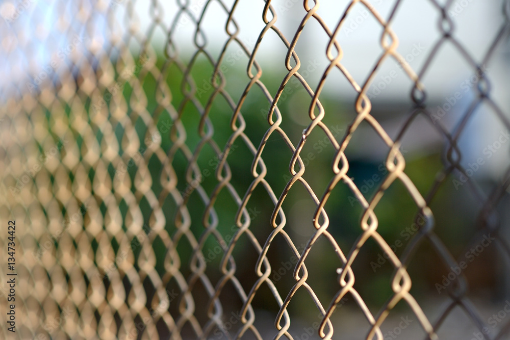 Fototapeta premium Metal fence