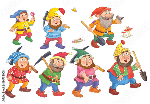 Fototapeta Snow White and the seven dwarfs