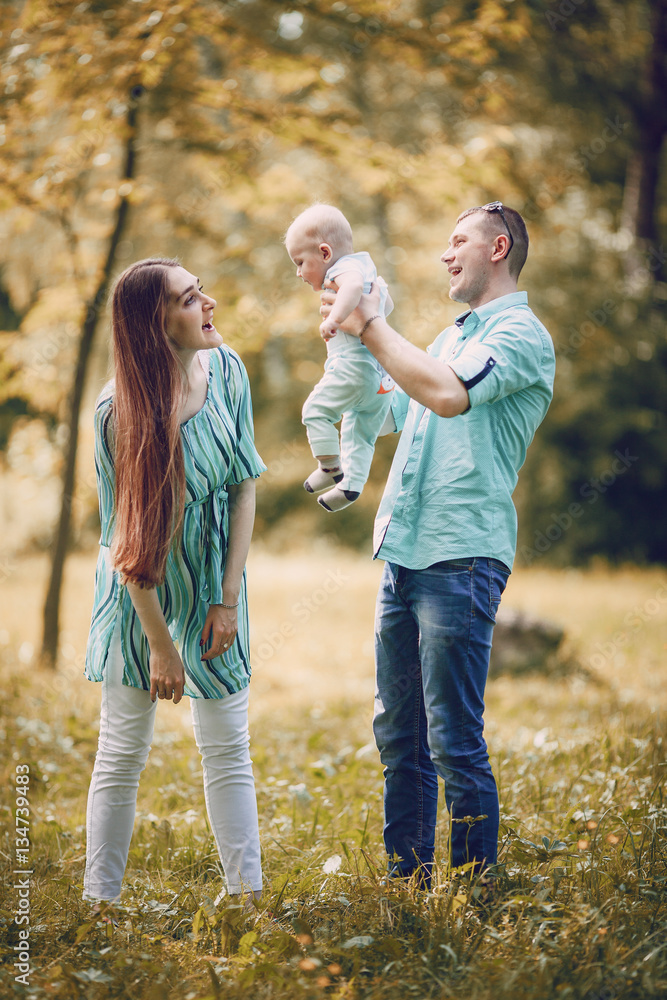 Fototapeta premium Family on a walk