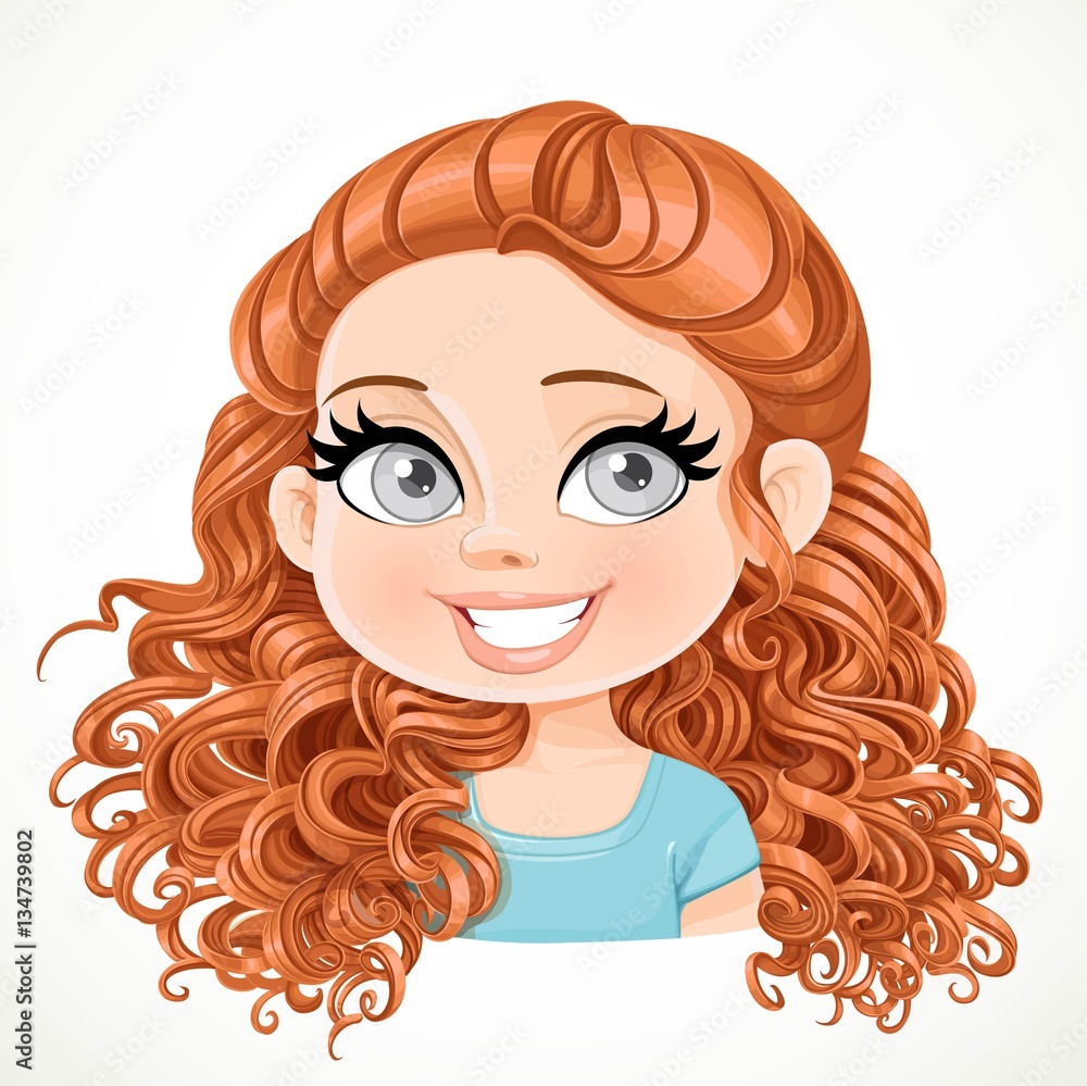 Beautiful brunette girl with magnificent curly brown hair gathe Beautiful brunette girl with magnificent curly brown hair gathe