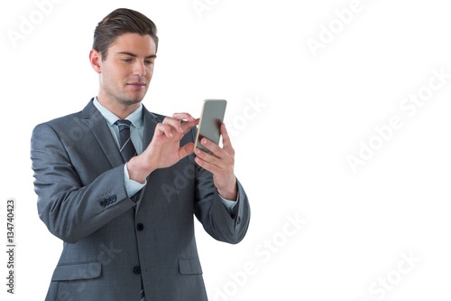 Businessman using a mobile phone