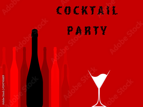 Alcoholic Bar Menu red