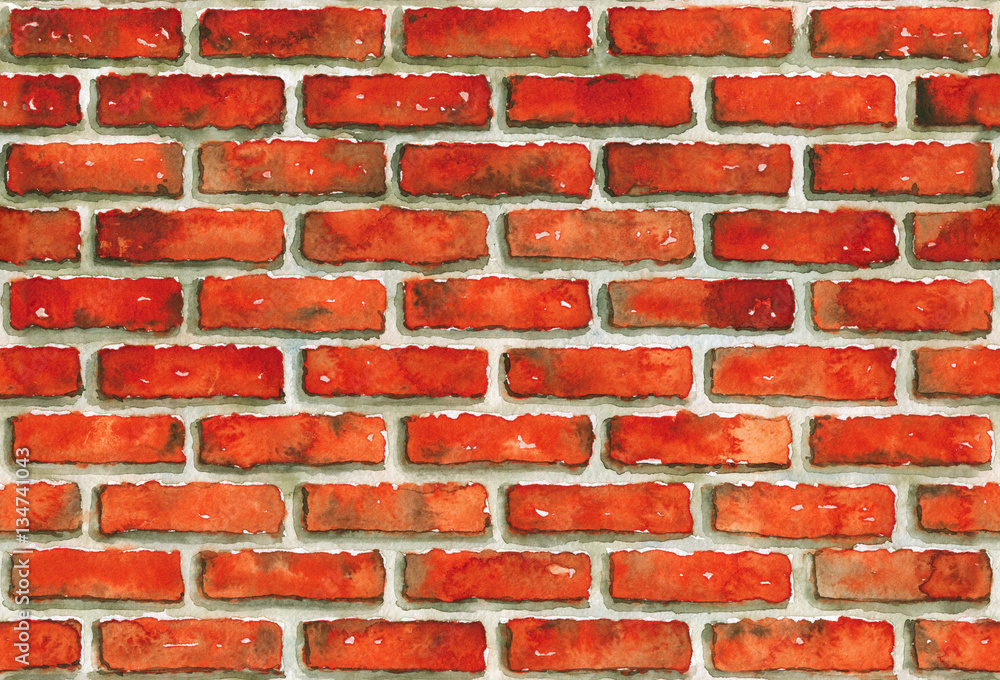 Wall Pattern Stencils  Faux Brick Wall with Herringbone Design