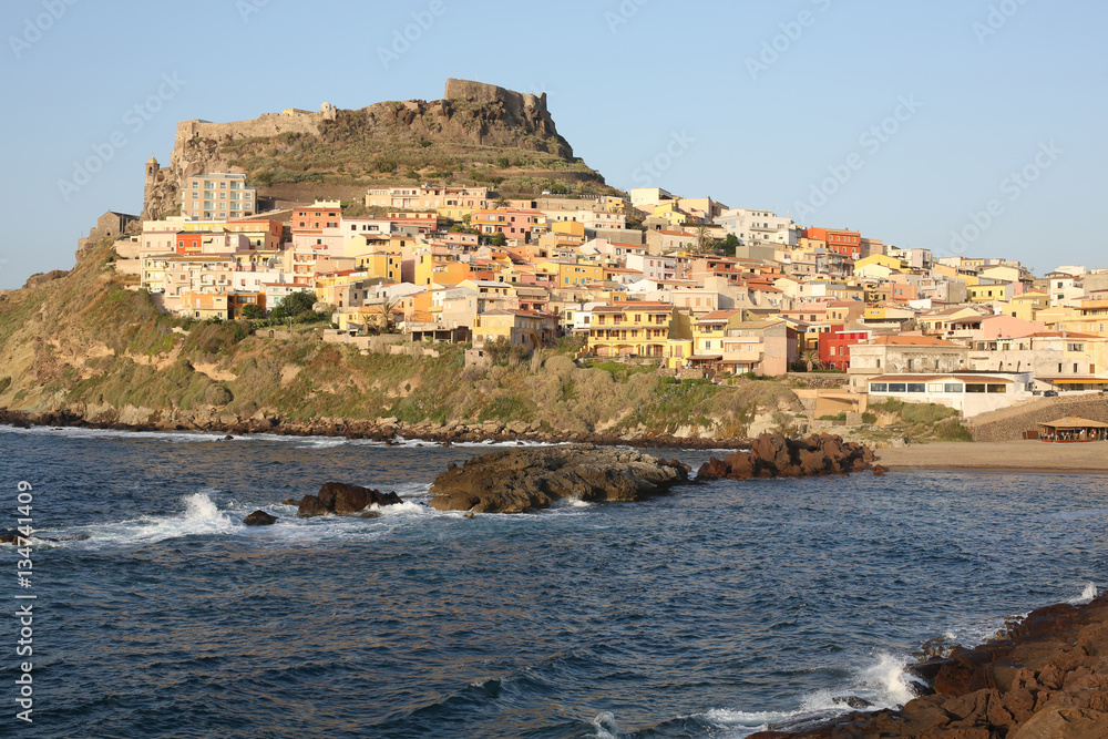 Historic Castelsardo on Sardinia Island, Italy