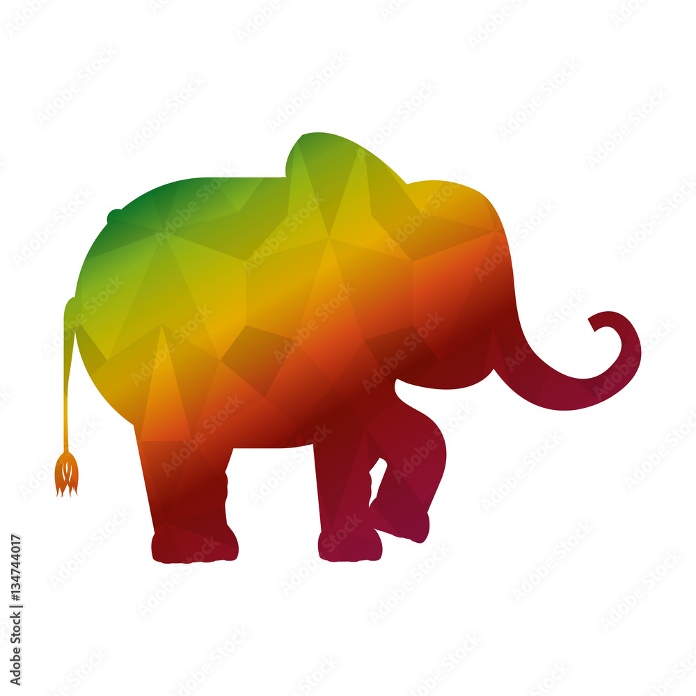 Obraz premium funny elephant circus icon vector illustration design