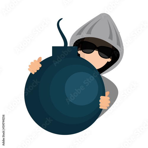 spy avatar isolated icon vector illustration design
