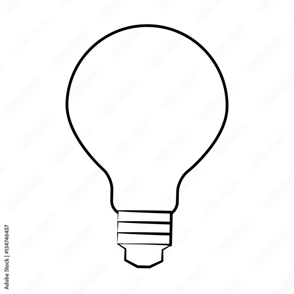 bulb light icon over white background. vector illustration bulb light icon over white background. vector illustration