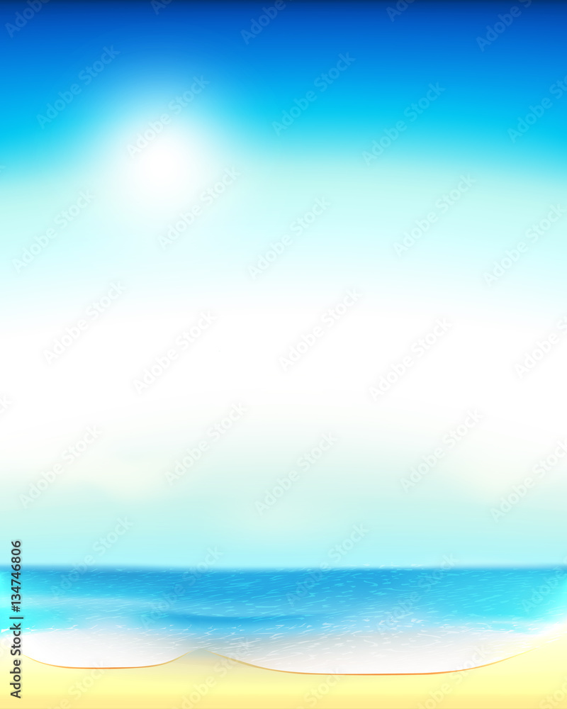 Beach background, vertical image