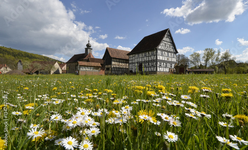 dorfwiese im freilandmuseum fladungen photo