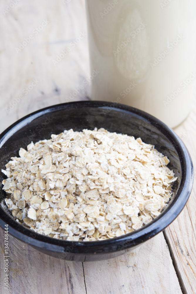 Breakfast vegan, milk of oast Breakfast vegan, milk of oast