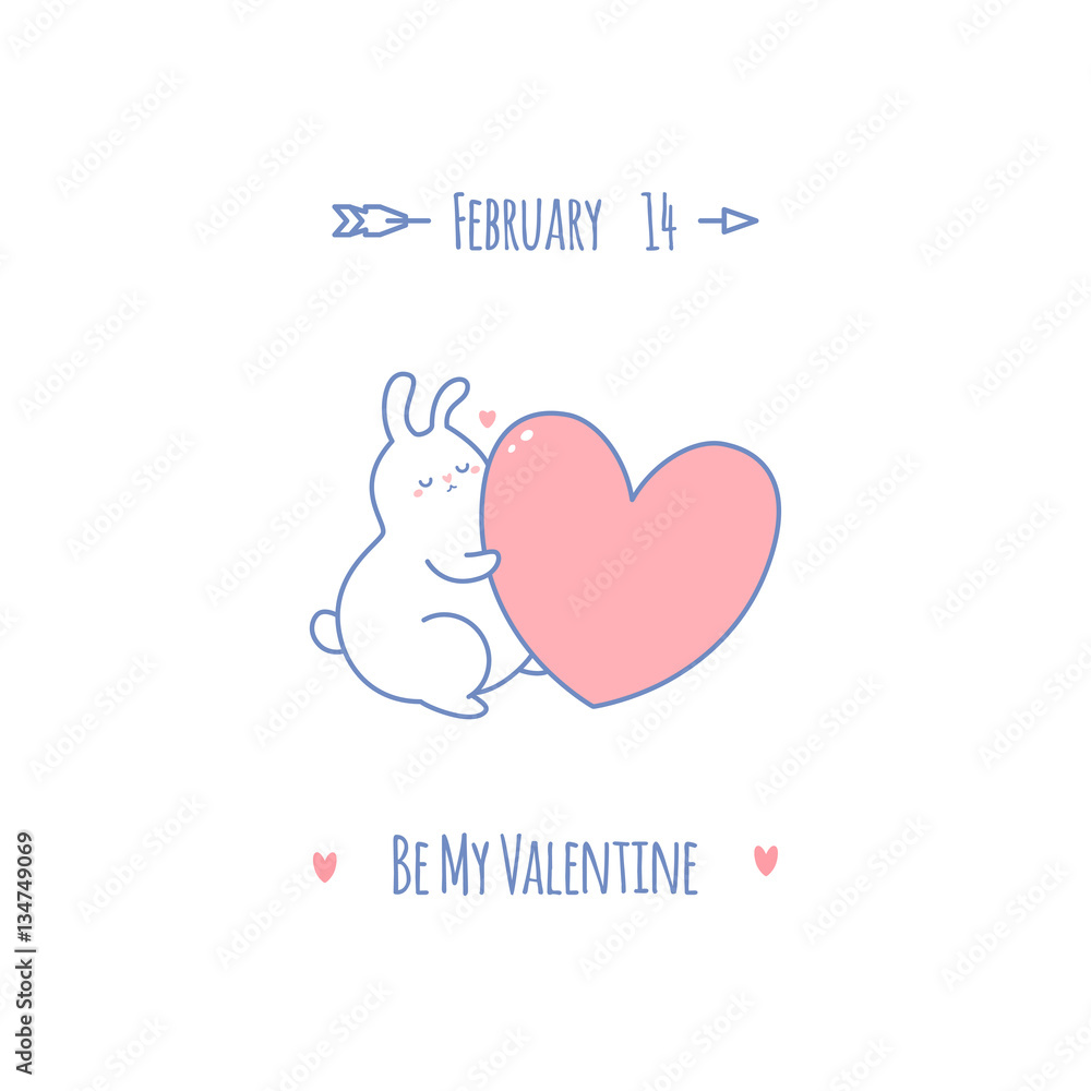 Valentines day template. Vector Illustration. Valentines day template. Vector Illustration.