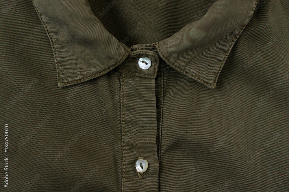 Jeans background of khaki denim textile