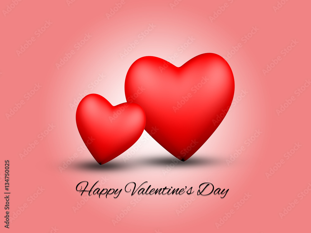 Happy Valentine's Day for card, brochure design