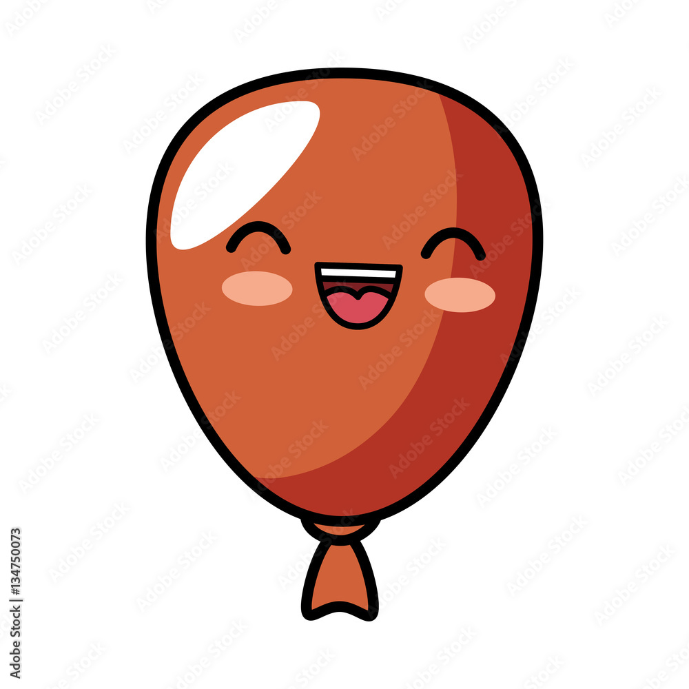 Obraz premium balloon air party character vector illustration design