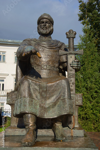 The monument to russian Prince Yuri Dolgoruky close up. Kostroma photo