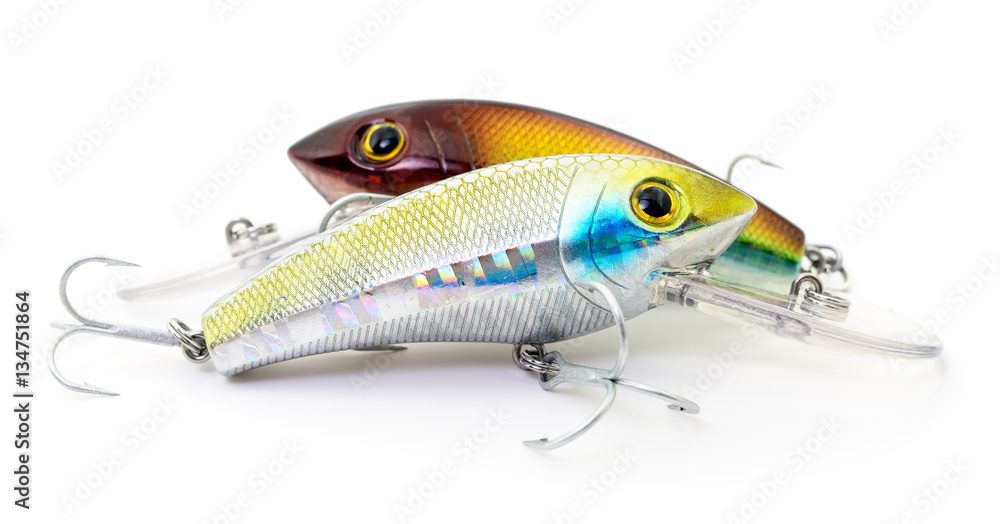 Woblers on white. Woblers on white.