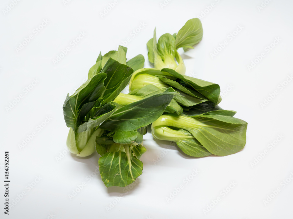 Green Mini Chinese Cabbage on white background Green Mini Chinese Cabbage on white background