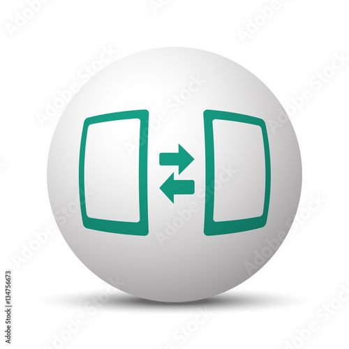 Green Pairing icon on white sphere