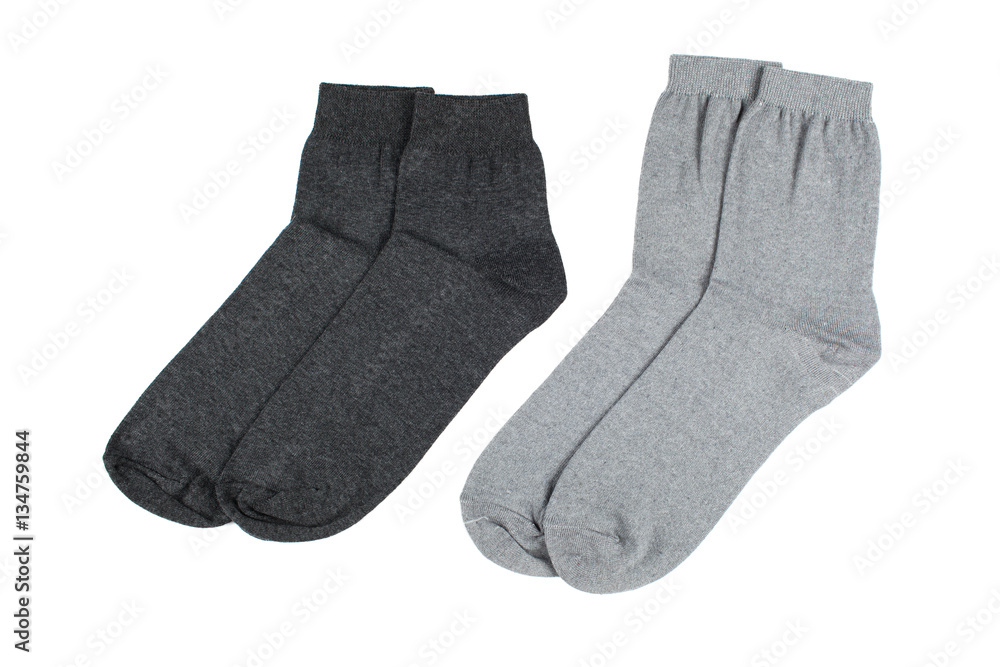 Socks made of cotton isolated on white background. Socks made of cotton isolated on white background.