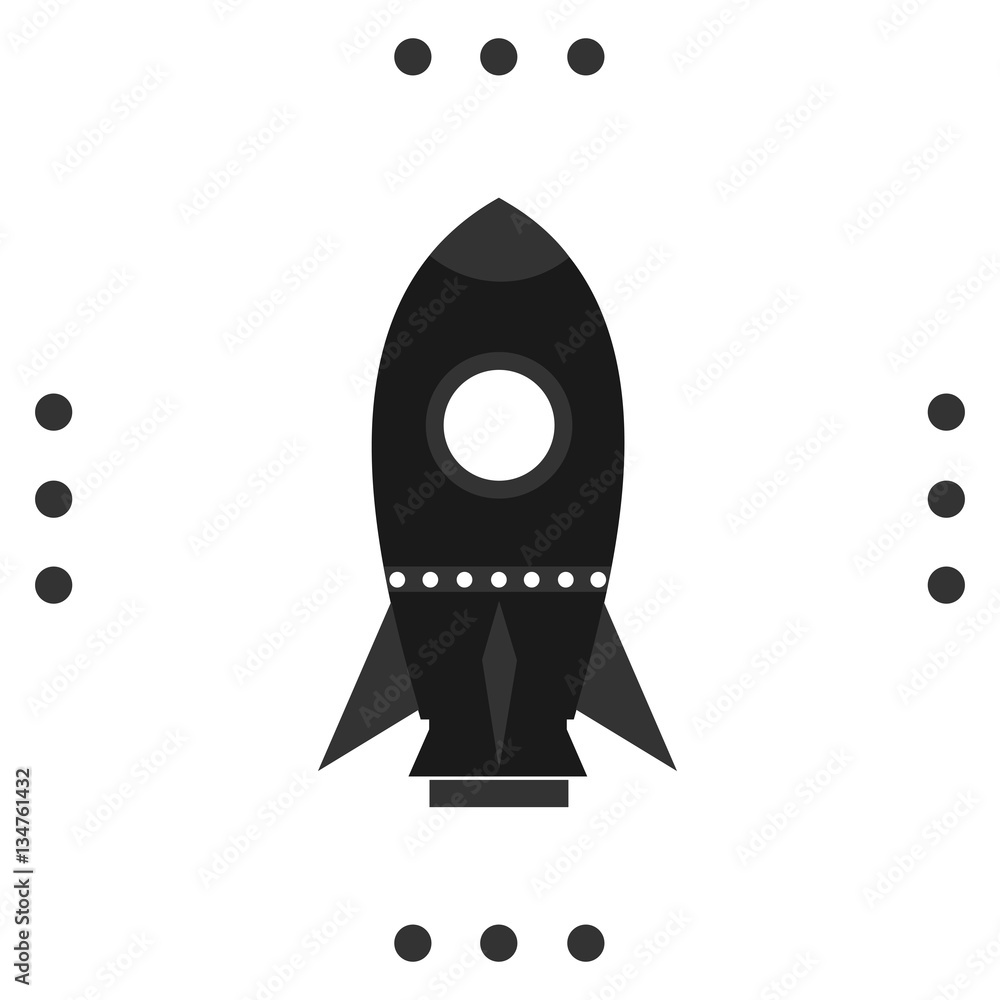 Start up business symbol. Rocket line. Start up business symbol. Rocket line.