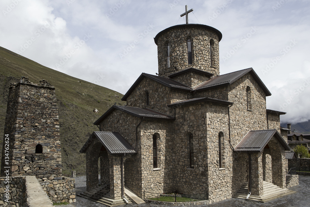 Male Holy Dormition Monastery in the village Alanian Hidikus. North Ossetia. Russia.