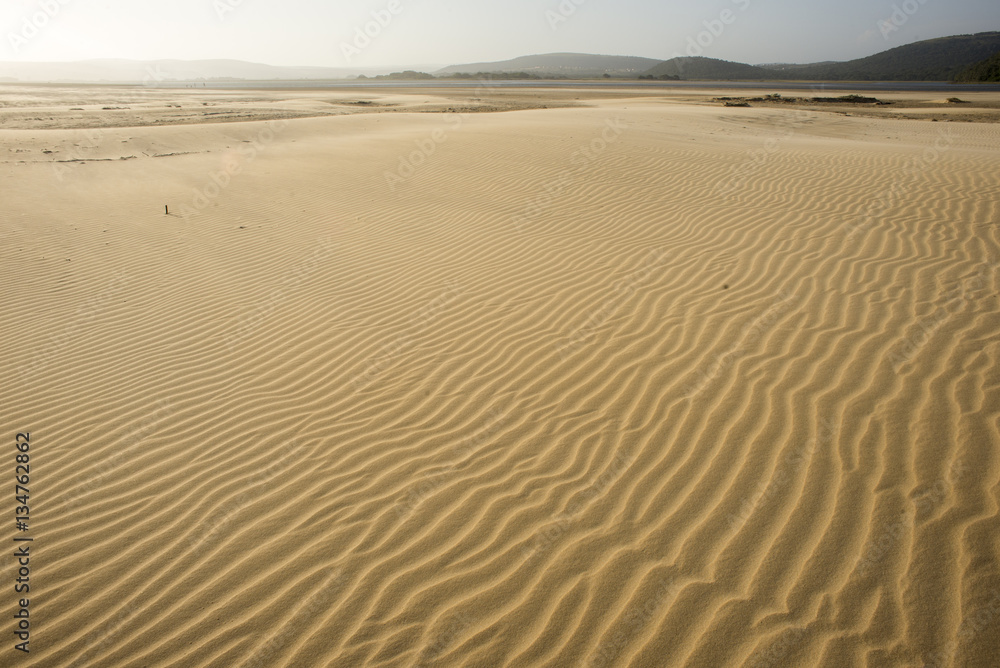 Large open stretch of beach