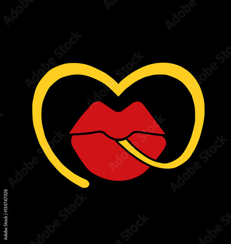 Sphagetti and Lips Logo Icon