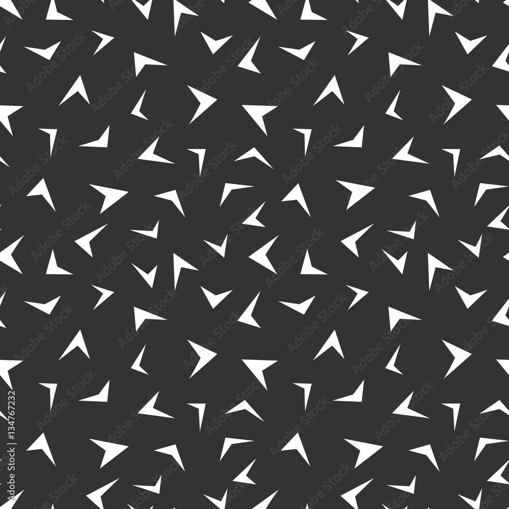 Fototapeta premium Abstract seamless pattern of arrows. Endless background of spikes. Vector backdrop