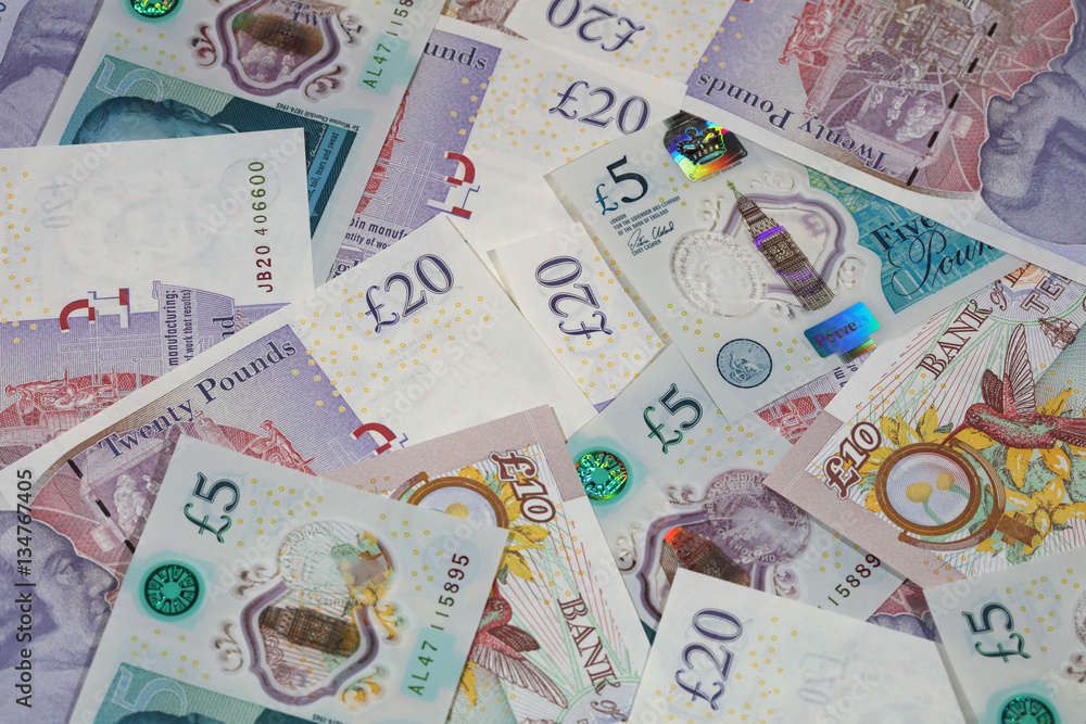 Fototapeta premium Britische Pfund Banknoten