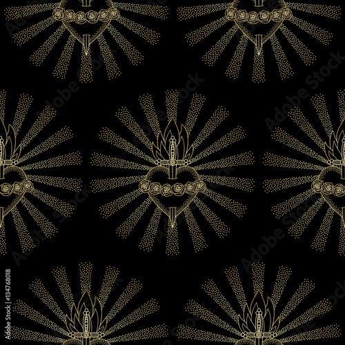 Immaculate Heart Virgin Mary Seamless Pattern