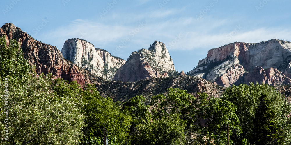 Mountains in zion, utah