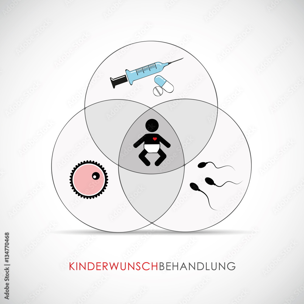 kinderwunschbehandlung grafik Stock-Vektorgrafik | Adobe Stock