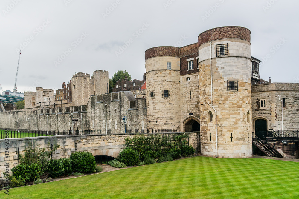 Tower of London - historic castle in central London, England.