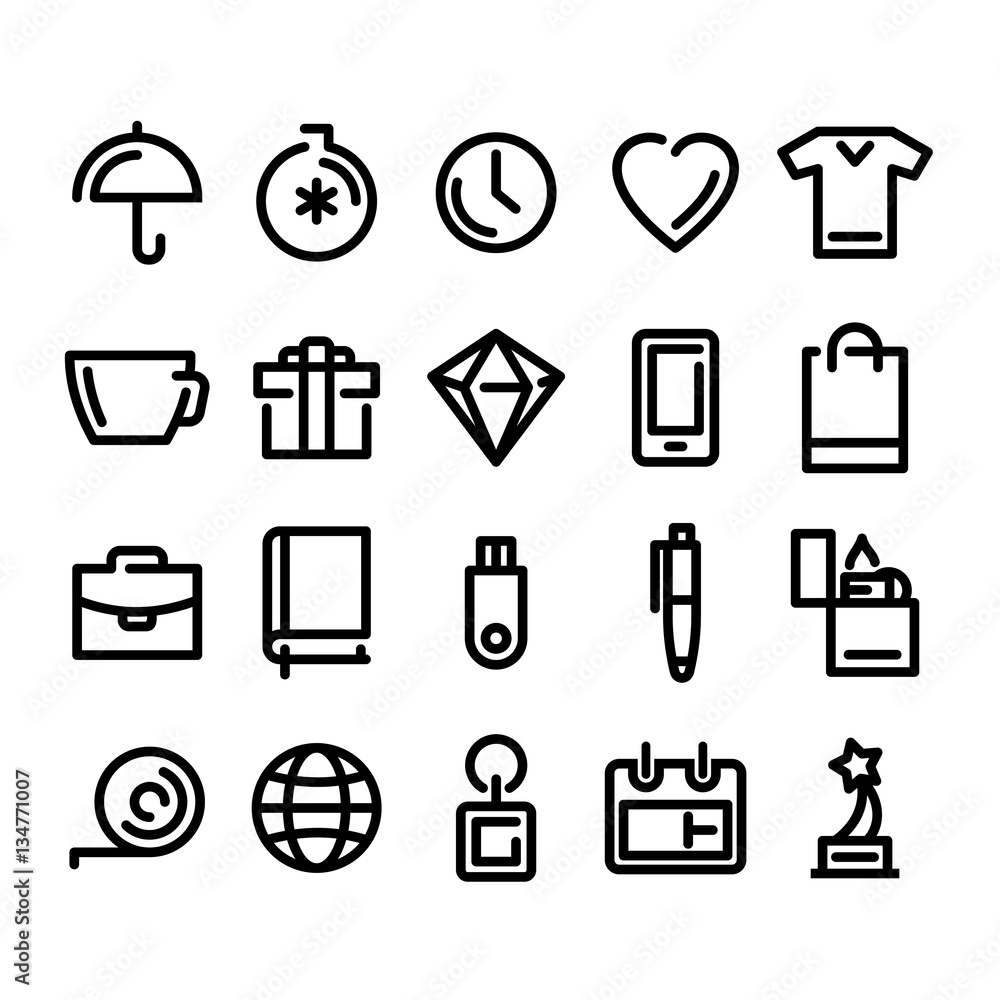 Icons for your website, business Souvenirs, gifts, modern graphic style, vector icons for a business, a versatile set for site promotional products Icons for your website, business Souvenirs, gifts, modern graphic style, vector icons for a business, a versatile set for site promotional products