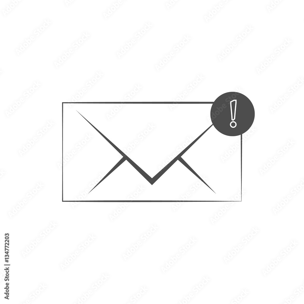 Flat style icon of envelope. E-mail Flat style icon of envelope. E-mail
