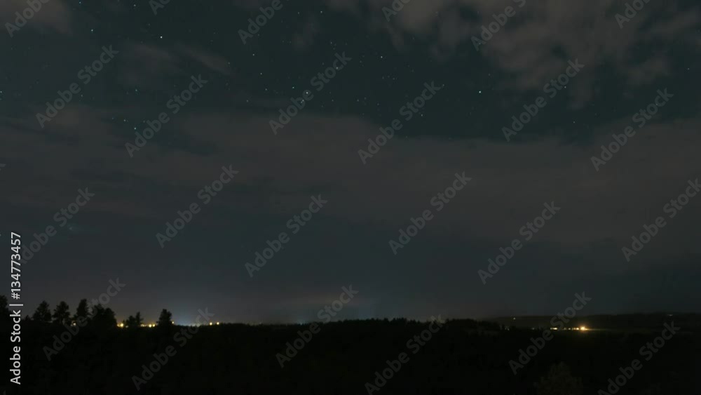 Low Clouds Race Across Sky After Frontal Passage Low Clouds Race Across Sky After Frontal Passage