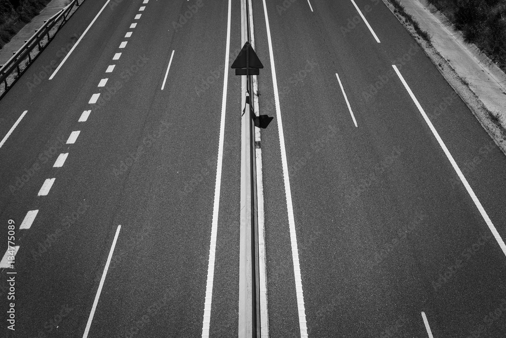 Large paved road