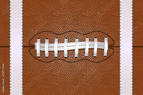 American Football ball laces, close up background. Vector illustration