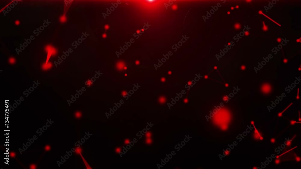 Abstract blue lines, points and triangles in space Abstract blue lines, points and triangles in space