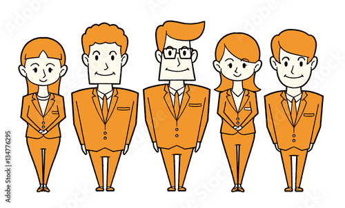 会社員　デザイン　単色