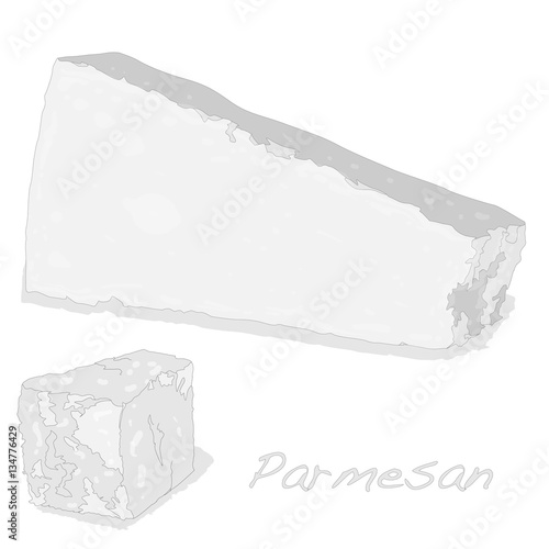 parmesan cheese image isolated artwork