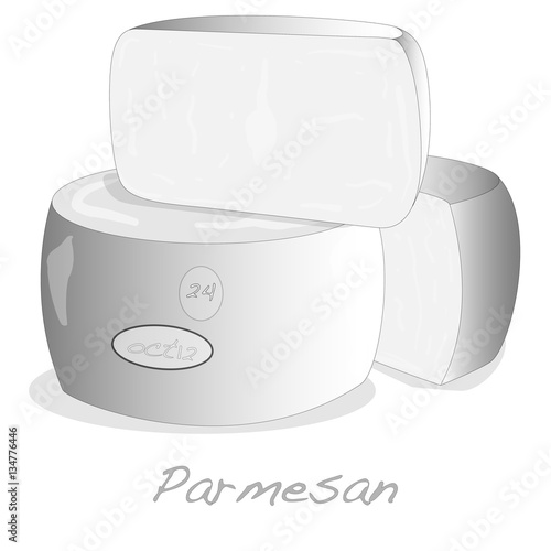 parmesan cheese image isolated artwork