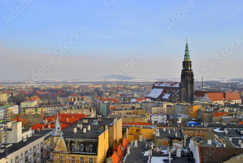 Panorama miasta widziana z góry